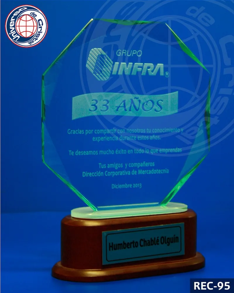 reconocimientos de cristal