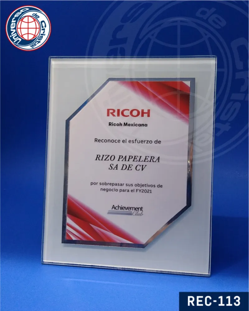 reconocimientos de cristal