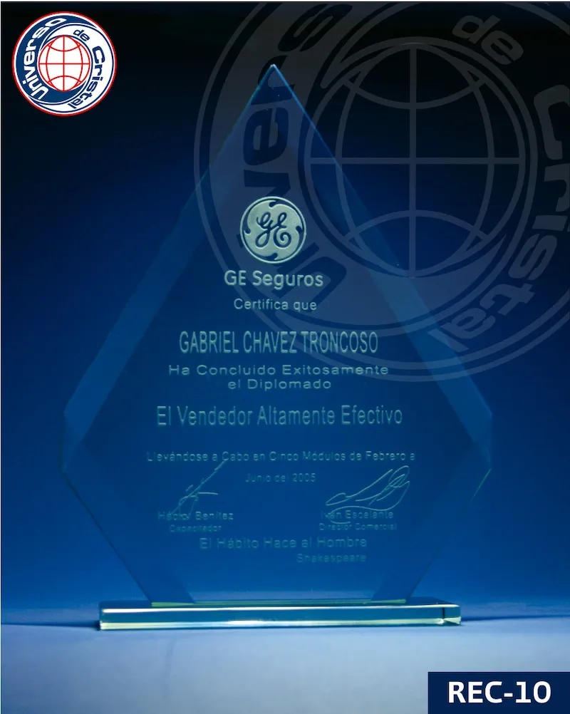 reconocimientos de cristal